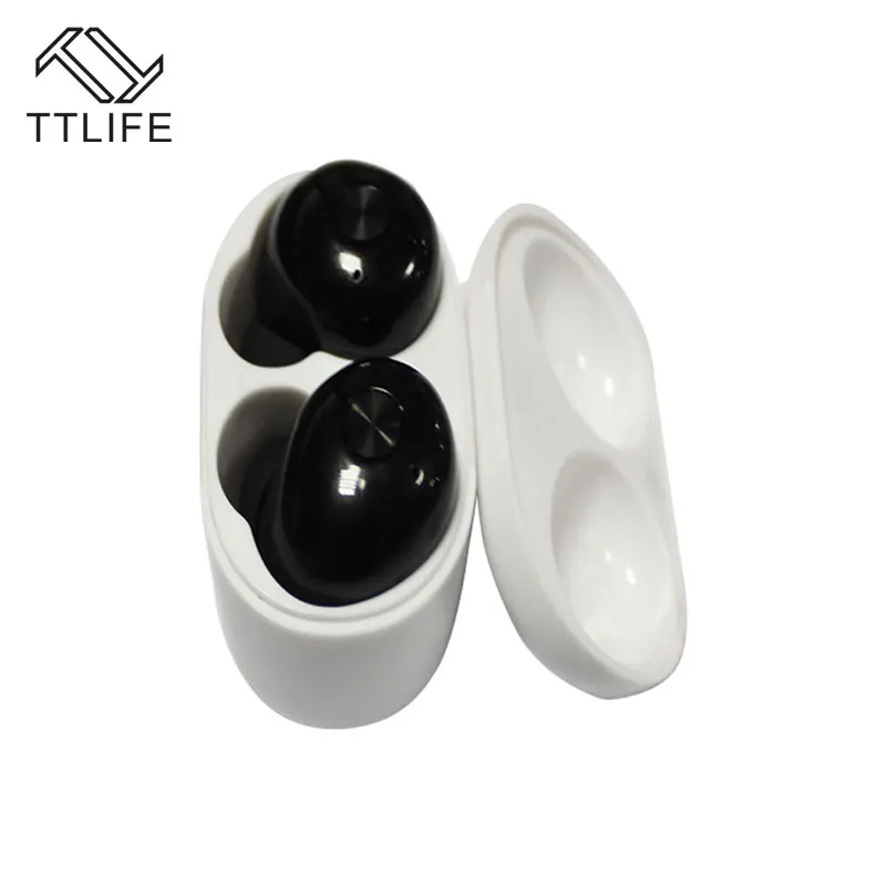 TTLIFE HiFi близнецов Bluetooth наушники с 260 мАч зарядки Box стерео Шум Отмена