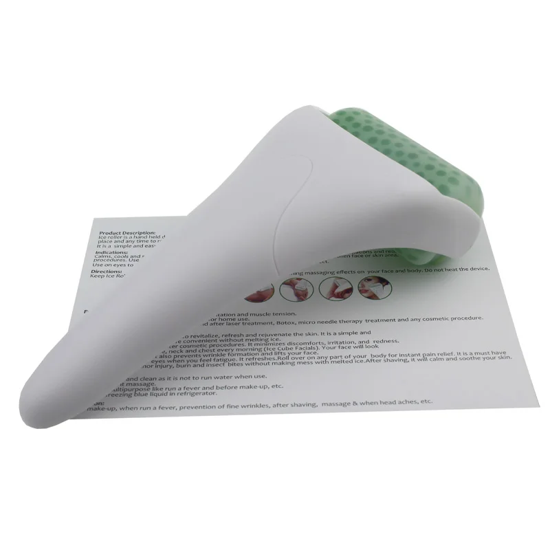 Ледяной ролик охлаждающий кожу массажный для лица мезо лапки или комфорт кожи