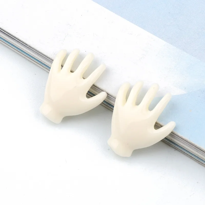 1-no hole hands 4 шт Хэллоуин панк череп ручной работы смолы Талисманы ремесла DIY Результаты серьга в готическом стиле ожерелье Подвески Ювелирные изделия патчи сделать F533 - Metal color: 1-no hole hands