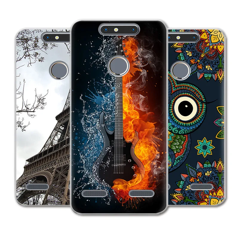 Чехол для zte Blade V8 мини чехол печать классный мягкий из термопластика силиконовый