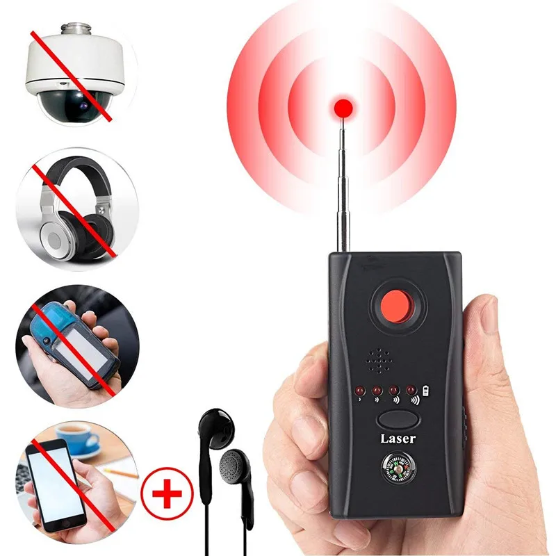 Full Range Anti-Spy Bug Detect RF Signal Detector CC308+Wireless Camera GSM Device Finder FNR Full-frequency cc308 | Электроника