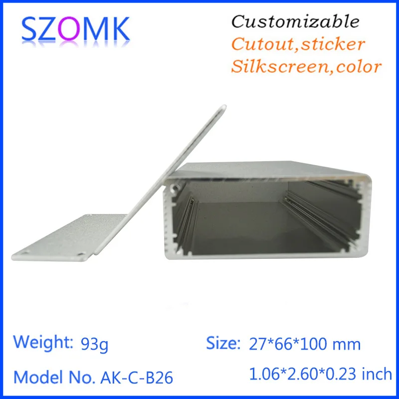 4 шт szomk изготовленный на заказ алюминиевый корпус коробки для электроники 27*66*100