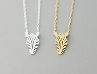 fashion zebra horse necklaces pendants animal for women jewelry collier femme