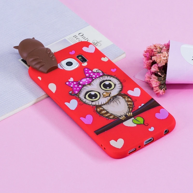 S6 Чехол для Samsung Galaxy G920 с 3D рисунком кота панды Мягкая силиконовая задняя крышка S 6