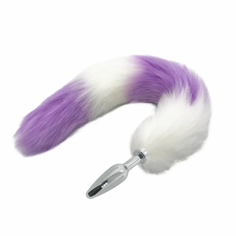 Металлическая Анальная пробка красный хвост забавная задняя сторона