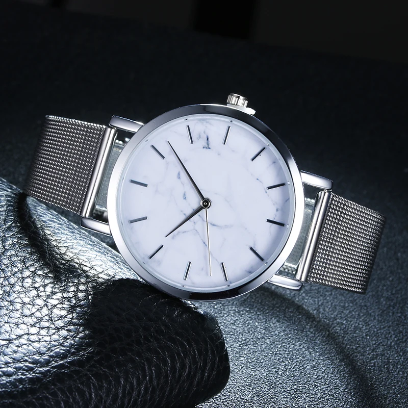 Британский Стиль Часы с мраморной отделкой супер тонкий Platimum женские наручные