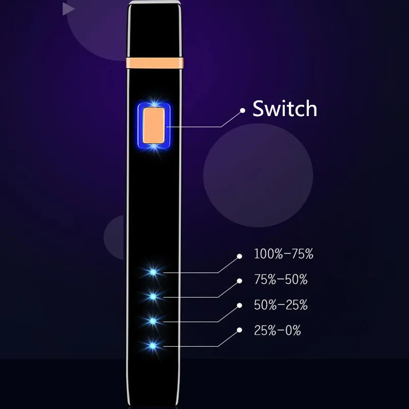 USB зарядка двойная дуговая сигарета Электронная Зажигалка Ветрозащитная беспламенная электрическая зажигалка плазменная сигарная Зажигалка для мужчин подарок