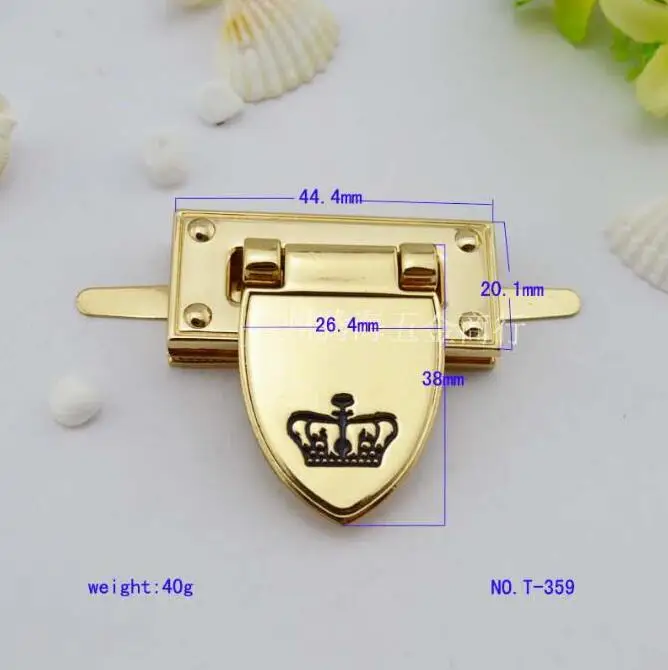 6pcs/lot Handbags luggage hardware accessories High-grade alloy Crown lock twist Luggage | Багаж и сумки