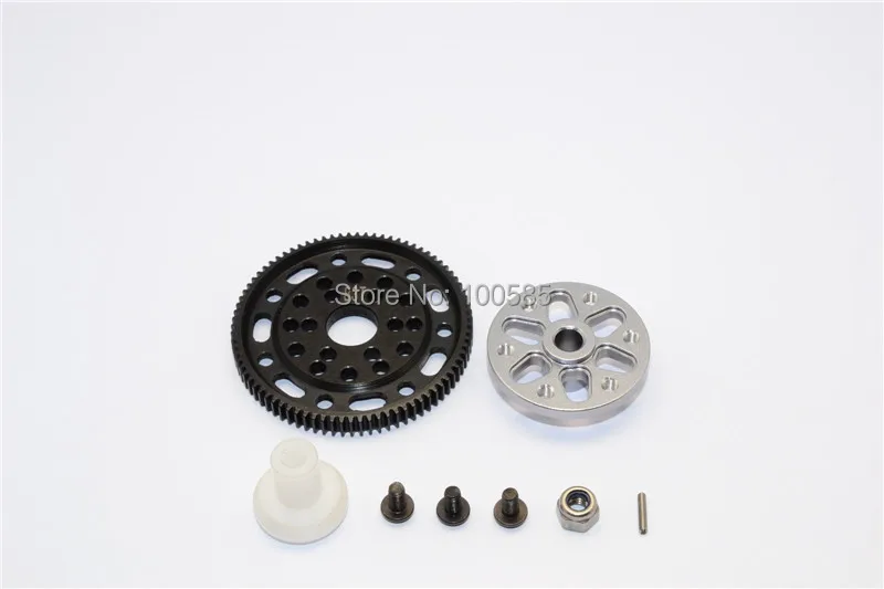 Осевой SCX10 90022 и осевой Рейф 90020 сталь #45 Шестерня 48 шаг 83T + сплав SPUR GEAR адаптер 1