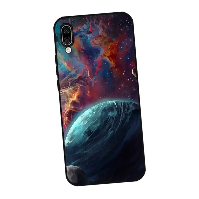 P198 космический черный силиконовый чехол для huawei Honor 8C 8X9 10 20i V10 V20 Note10 Max Lite Magic2 |