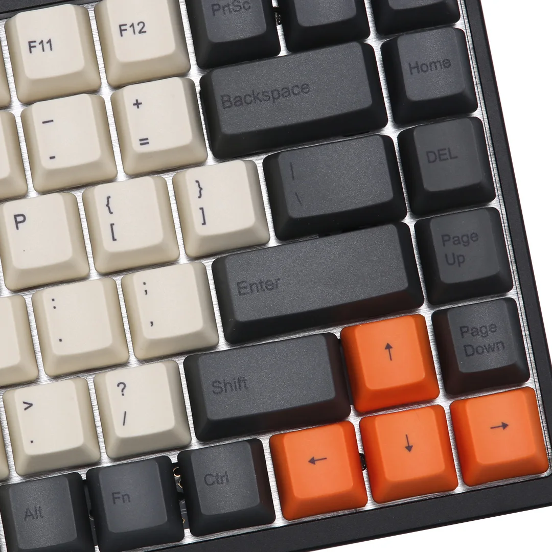 УГЛЕРОДНЫЙ краситель-подложка OEM колпачки поддержка ISO макет для KBD75 вишневая механическая клавиатура MX