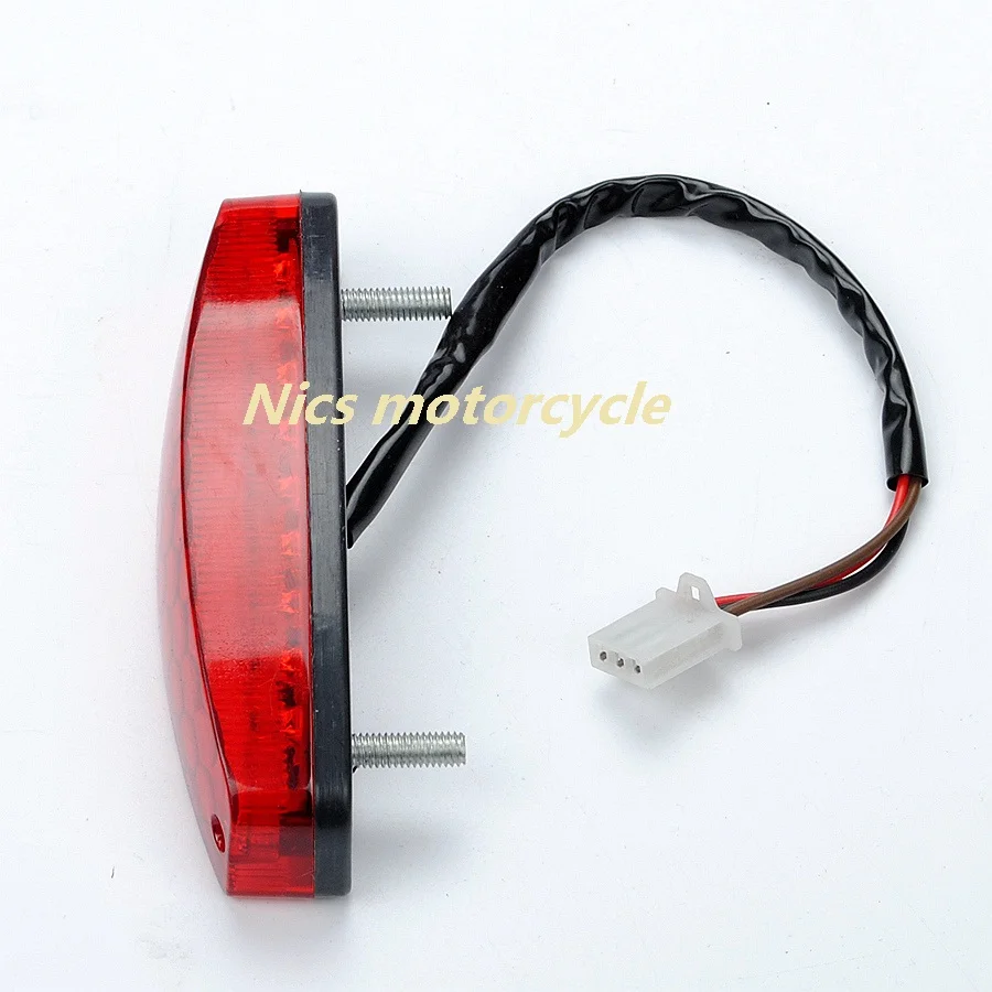 12V светодиодный задний стоп светильник для 50 70 110 125cc ATVSmall внедорожный мотоцикл