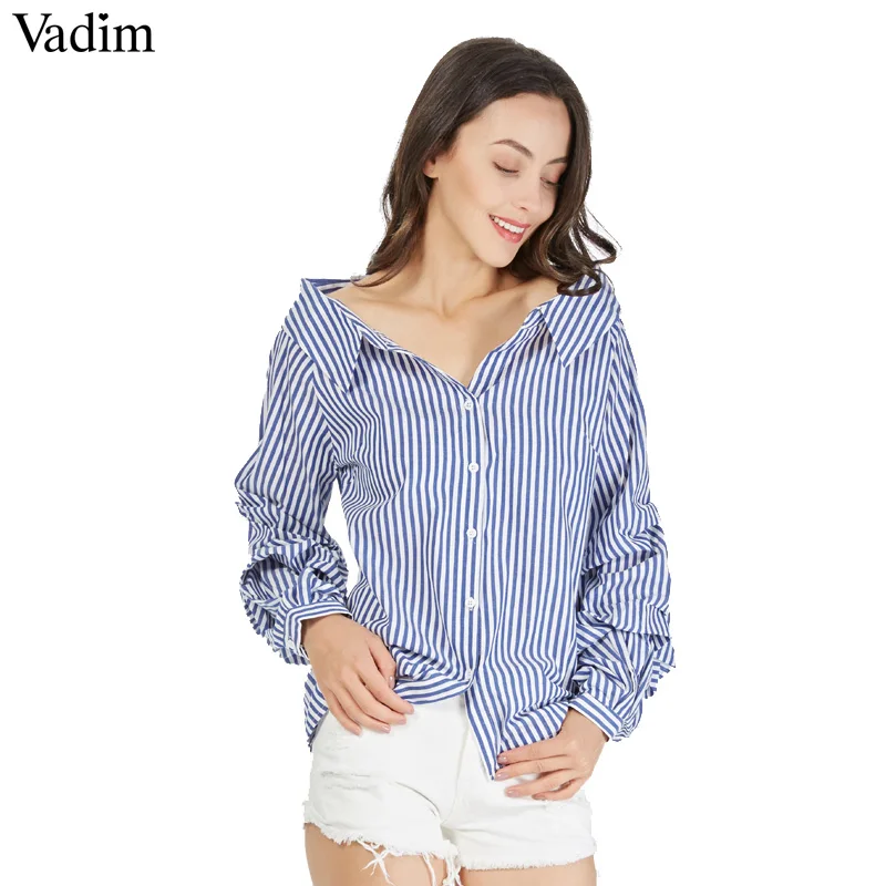 Блузка Vadim хлопковая с коротким рукавом и отложным воротником|cotton blouse|blouse brandbrand
