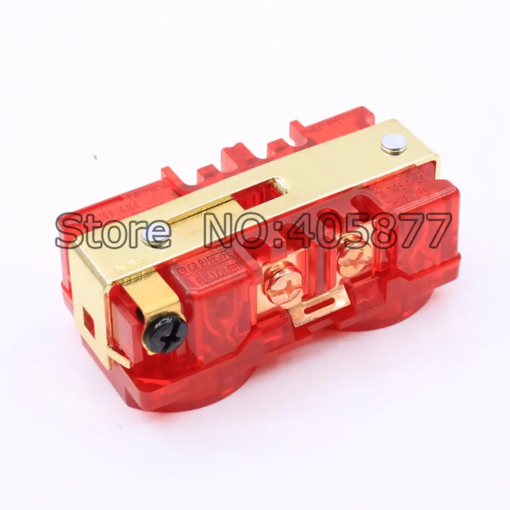 5pieces HIFI US AC Power Receptacle Socket Red copper Plating for audio power Distributor | Электроника
