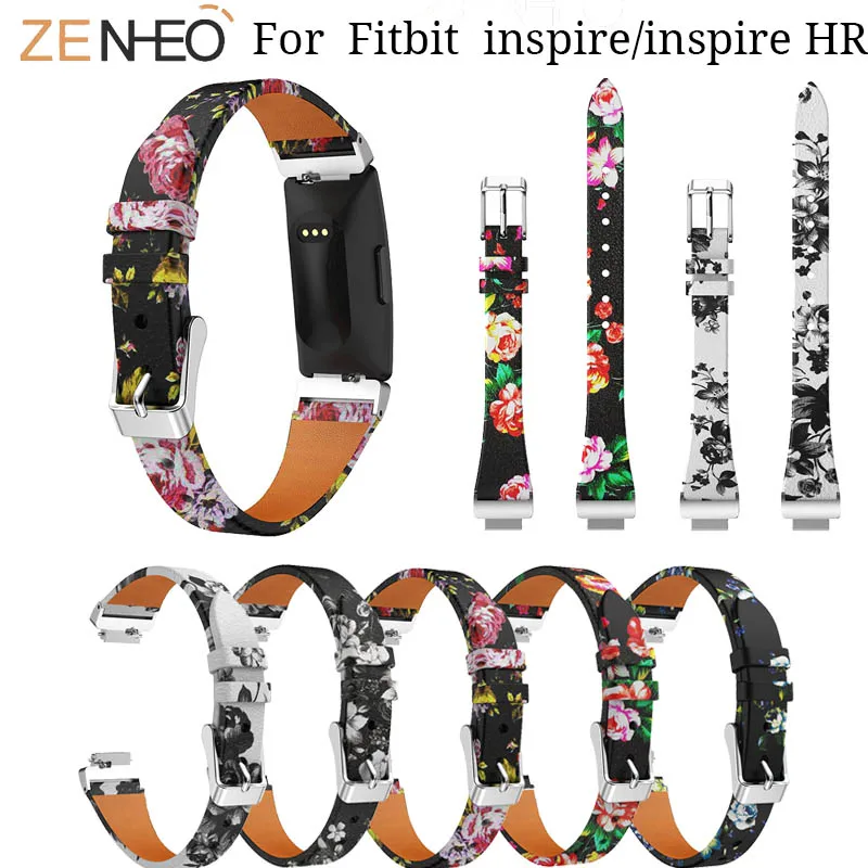 

Luxury Printing Leather watch strap For Fitbit Inspire/Inspire HR Bracelet Wristband straps For Fitbit Inspire Watchband wrist