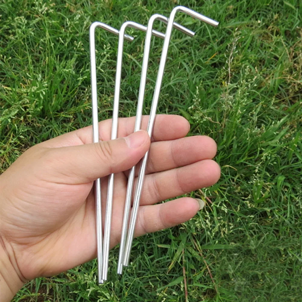 Windproof Rope Set Tools Accessories Tent Fixed Durable Camping Adjustable Nails With Storage Bag Practical Canopy Outdoor | Спорт и