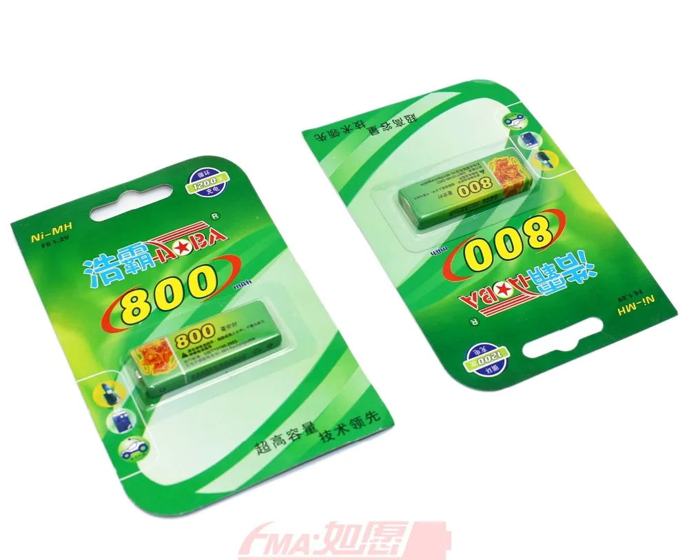 2x Ni-MH F6 1,2 V 800mAh призматическая Скверна радио рекордер CD аккумулятор