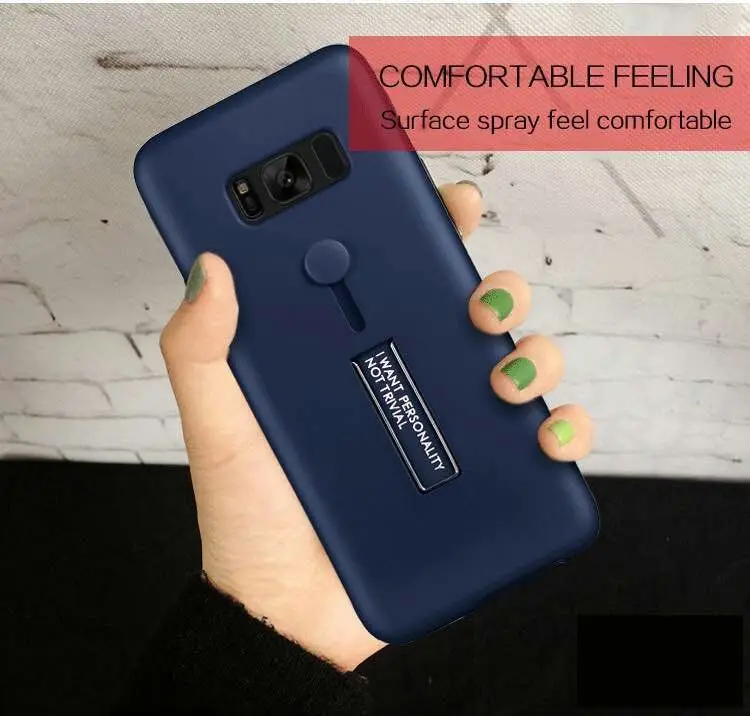 SYCASE Invisible Bracket Phone Case For Huawei P series P8 P9 P10 P20 Plus Lite Pro 2017 case Hybrid Kickstand protective Cover |