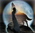 Новая мозаика, полная выкладка, алмазная живопись, вышивка бусинами, небесный волк, луна, женщина, мечта, алмазы, вышивка крестиком