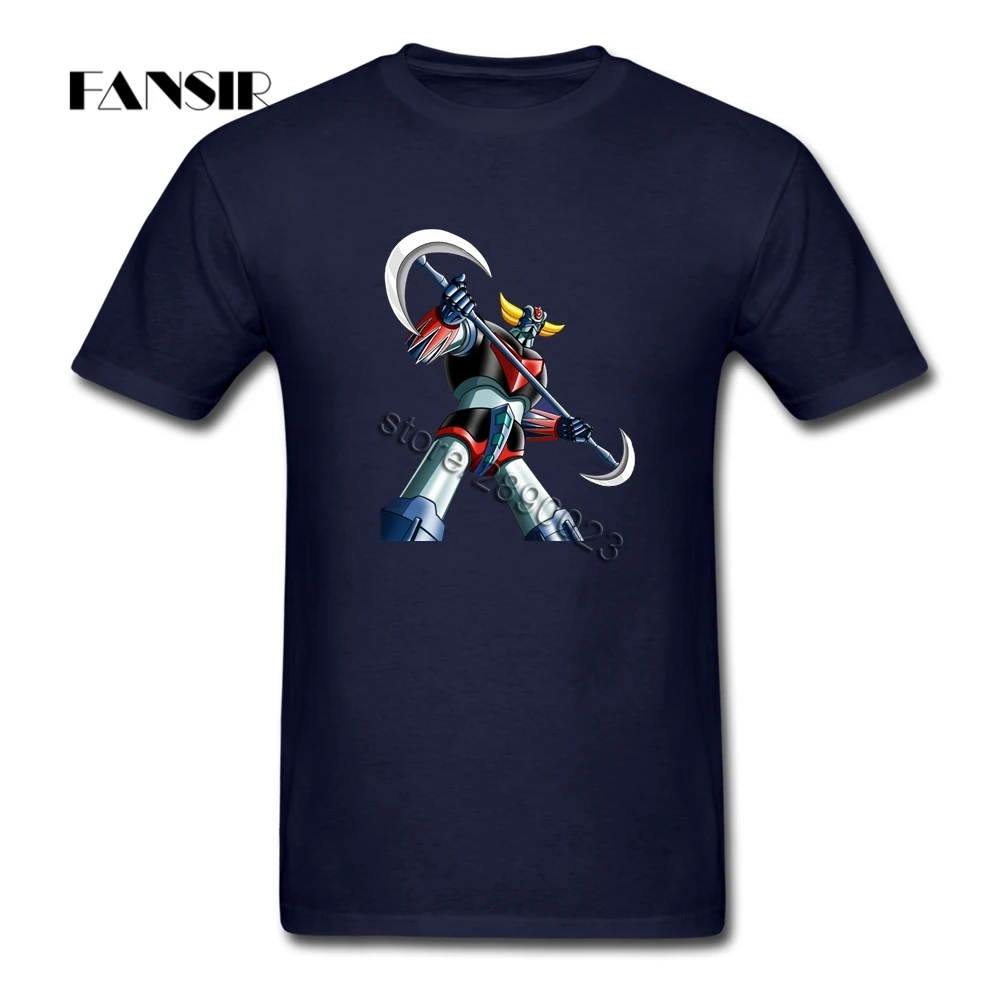 Футболка Geek мужская с аниме Mazinger Z тенниска коротким рукавом и круглым вырезом