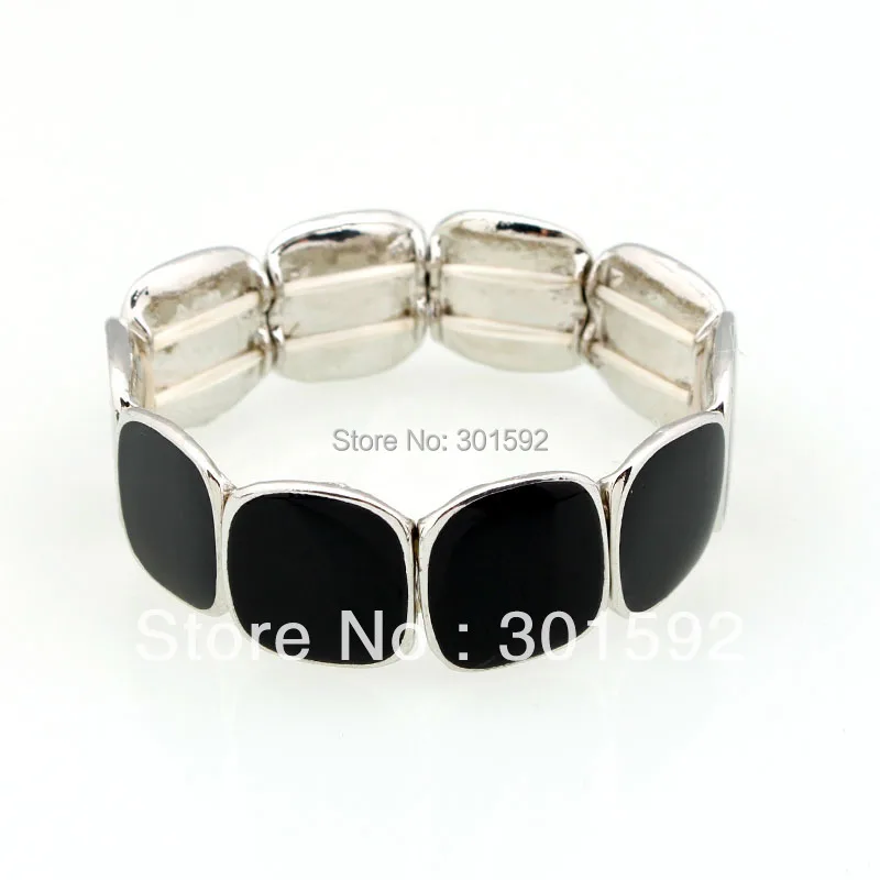 High Quality Elastic bangles Alloy Square enamel Bangle Fashion jewelry wholesale BS9136 | Украшения и аксессуары