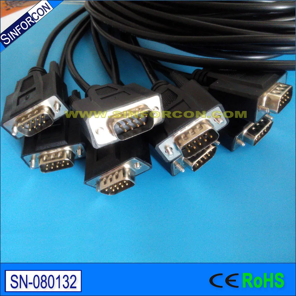 2mtr db62 до 8 x DB9 Кабель для moxa cbl m62m9x8 100 CP-168U 168H 118U 138U OPT8D | Компьютеры и офис