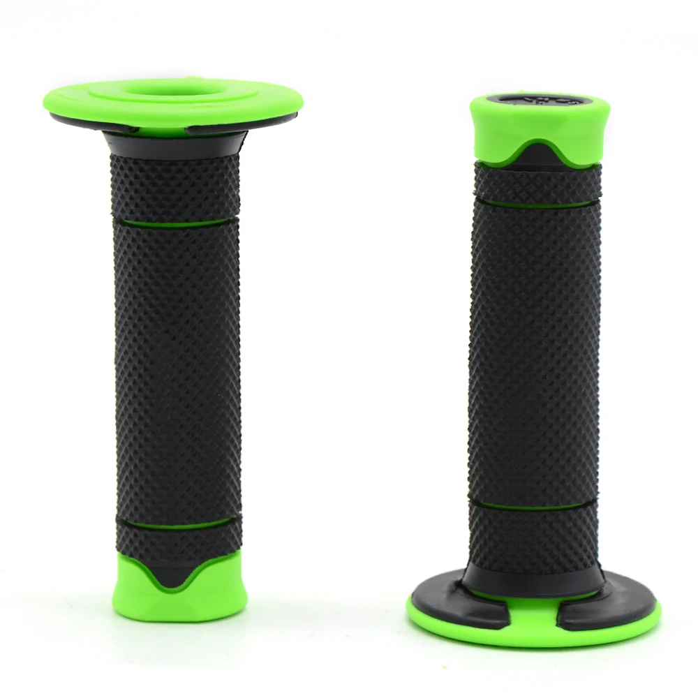 

7/8 Handlebar Grips Motorcycle Rubber Gel Hand Handle Grips fit for Kawasaki KX Dirt Bike Pitbike Motorbike Handlebar