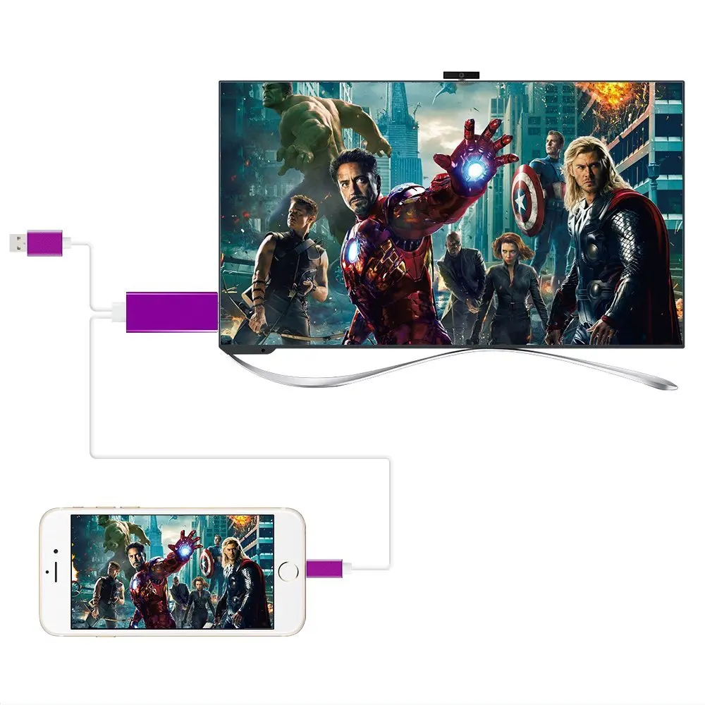 Кабель BESIUNI hdmi 2 м 8 Pin lighting To HDMI кабель для iPhone 5 5S 6 6 S Plus поддержка 1080 P соединение TV HDTV