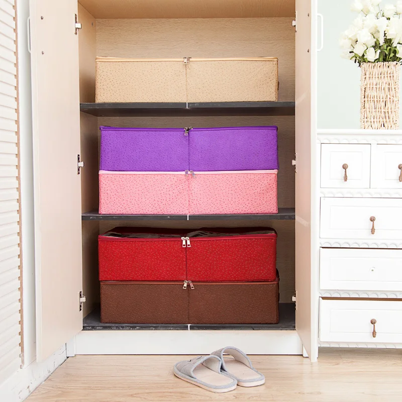 

Foldable Cloth Shoe Storage Box Sorting Case Wardrobe Closet Organizer Sock Bra Underwear Toys Storage Bag Under Bed Organizer