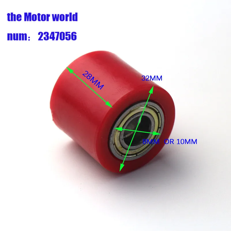 

Red 8mm 10mm Chain Roller Tensioner Pulley Wheel Guide For YZF KTM RMZ KLX CRF 80 250 150 250 450 Motocross Pit Dirt Bike