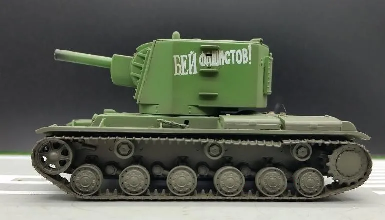 1: 72 World War2 советская KV 2 тяжелая модель танка труба ручная Коллекционная модель