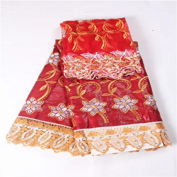 Новая мода 5yds/шт Базен Riche Getzner ткани с 2 ярдов Тюль Чистая черные кружевные