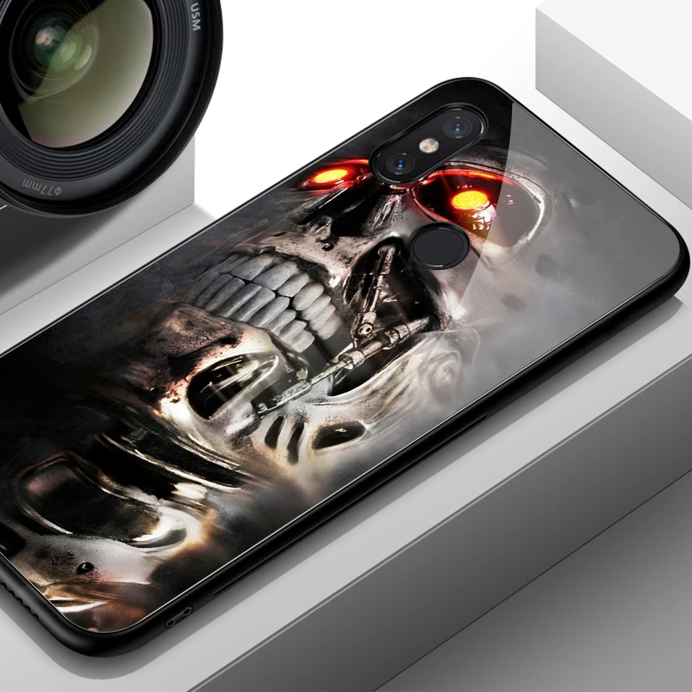 Чехол-накладка Finder для Xiaomi mi 8 с изображением игры над черепом, жесткая задняя крышка из закаленного стекла для телефона mi x 2 2 s, чехол Xiaomi mi 8 9 SE Max 3