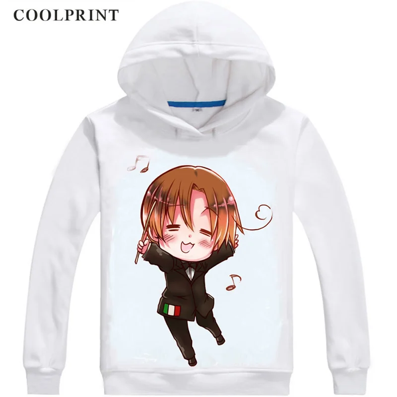 Северная Италия братья Фелисиано Vargas мужские толстовки с капюшоном Axis Powers Hetalia Мужская толстовка уличная Аниме Толстовка с принтом Длинная с капюшоном - Цвет: Серебристый