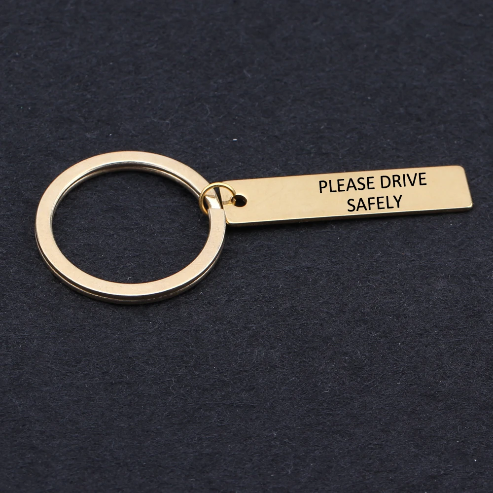 Брелоки для пар резные вручную пожалуйста безопасно Управляйте Keysholder Gest подарок