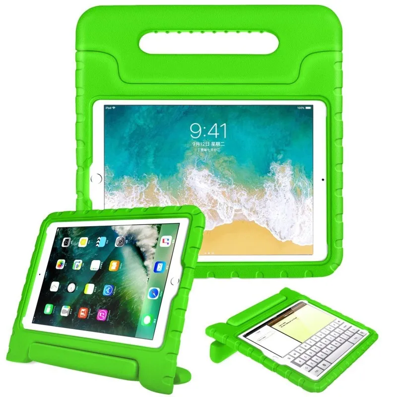 Green Для ipad pro 12," жесткий детский эва противоударный чехол-подставка для ipad pro 12,9" - Цвет: Green