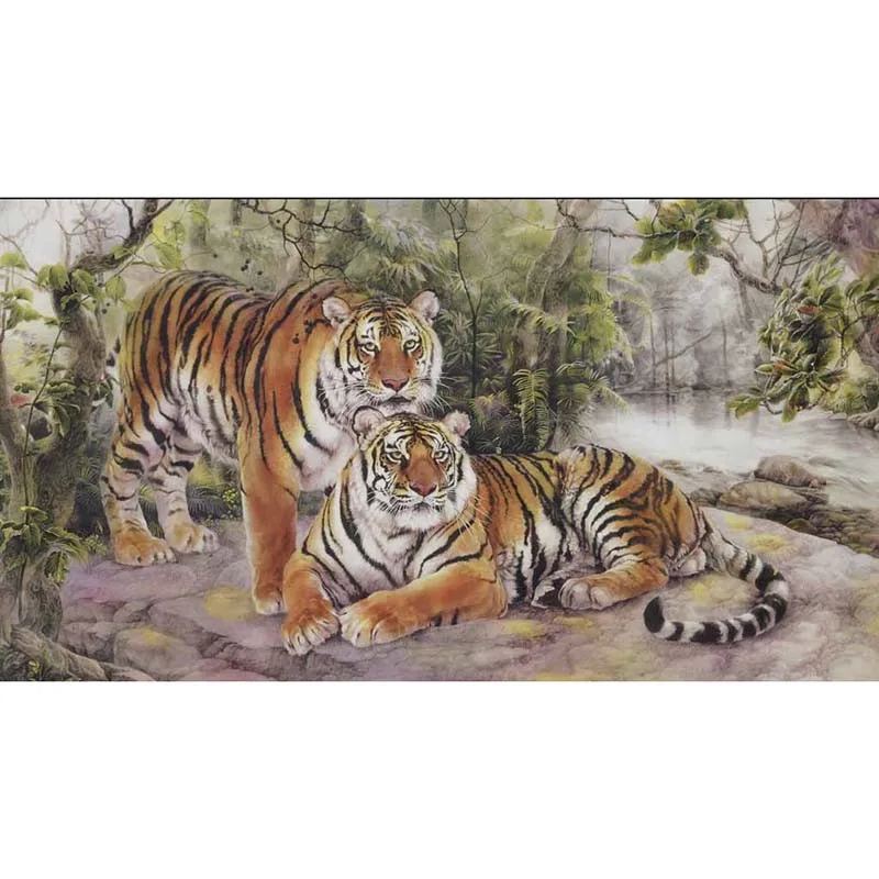 Custom 3D Photo Wallpapers For Living Room TV Background Frost Tigers Waterproof Wall Papers Walls Home Decora #518 | Обустройство
