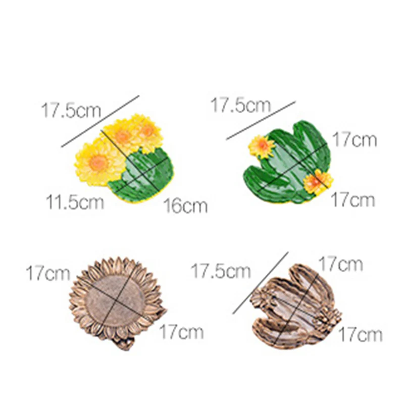 Многофункциональный Подсолнух для растений подсолнуха кактуса поднос хранения