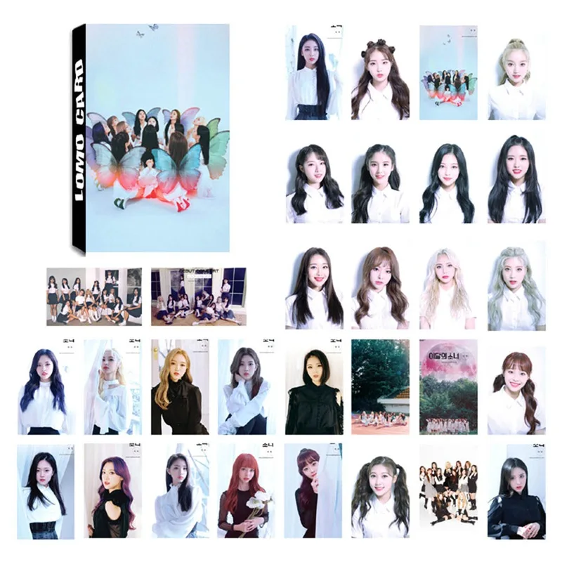 Альбом бабочка 30 шт./компл. LOONA самодельная бумага ломо карточка фотокарточка