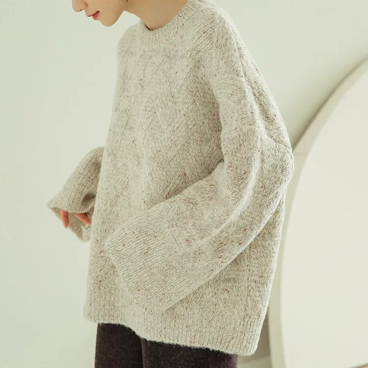 2019 HIgh Quality Split Winter Pullover Women Sweater Dress Lady Casual Female Sexy Knitting Pull Femme One Size | Женская одежда