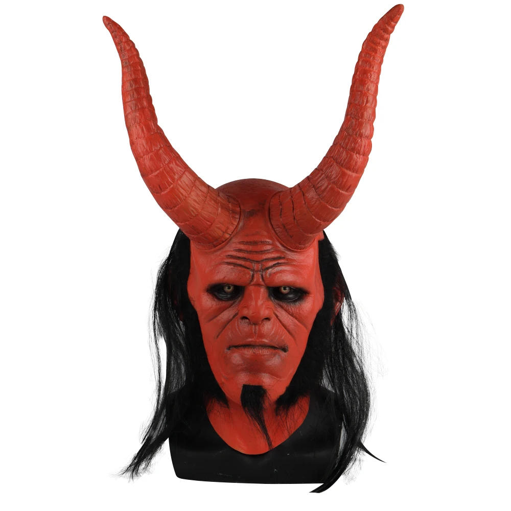 Фильм Hellboy: Rise of the Blood queen маска бык рога маска правая рука косплей перчатки Броня латексная рука перчатка вечерние Хэллоуин