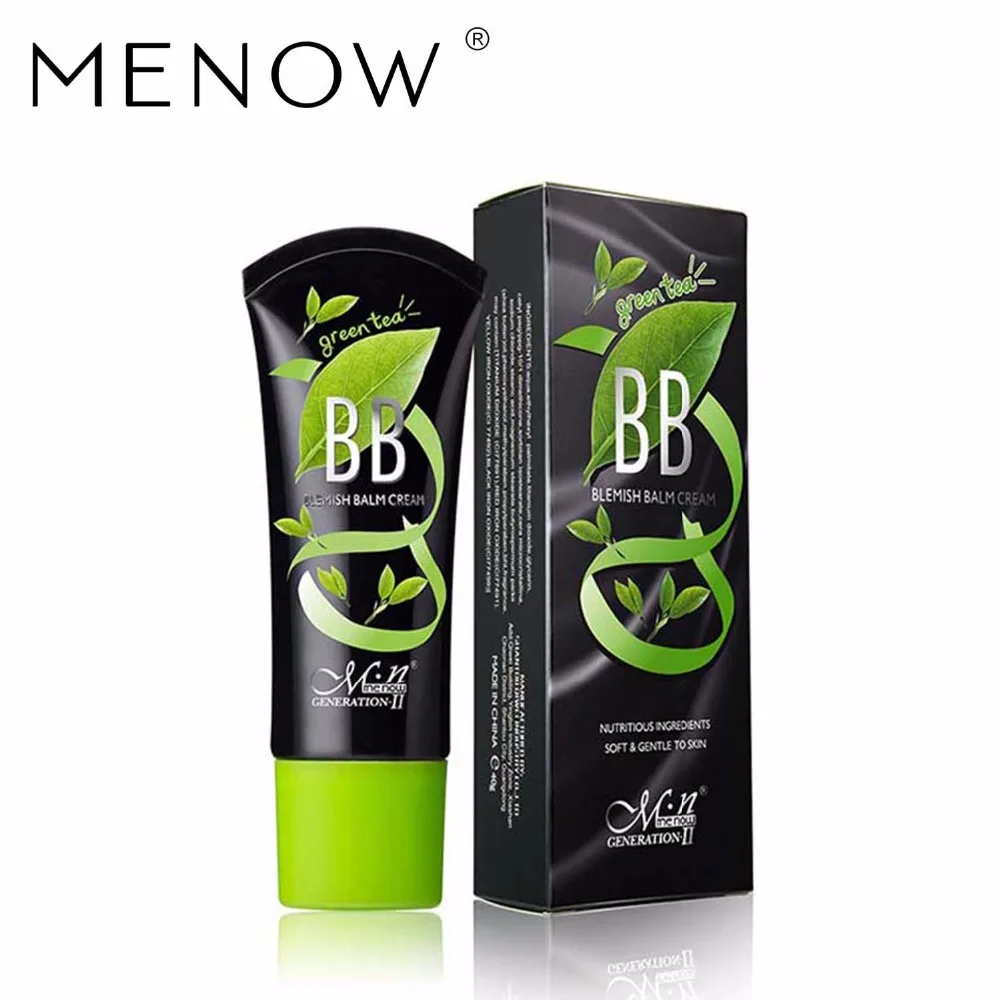 Menow Brand Makeup Foundation CosmeticsLong-lasting Moisturizing Green Tea BB Cream brightening Concealer Liquid maquiagem F614