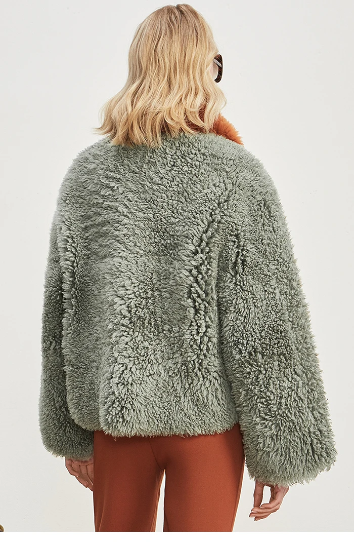 OFTBUY новое пальто с натуральным мехом, зимняя куртка для женщин, мех Мериносовой овцы, подкладка из натуральной кожи, Толстая теплая парка с натуральным мехом