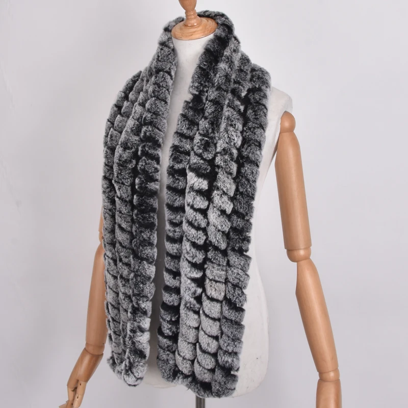 150cm long winter real women rabbit fur long scarf lady casual Fur stole men rex rabbit fur muffler 100% Fur high Quality soft