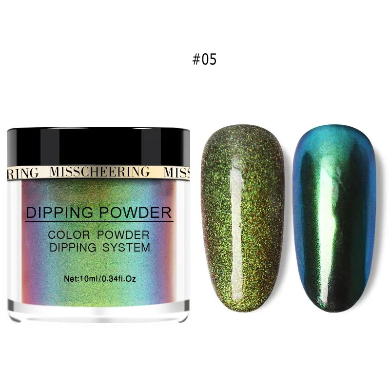 Хамелеоновый порошок для Dip 10 цветов мл/коробка акриловый DIY дизайн резьба
