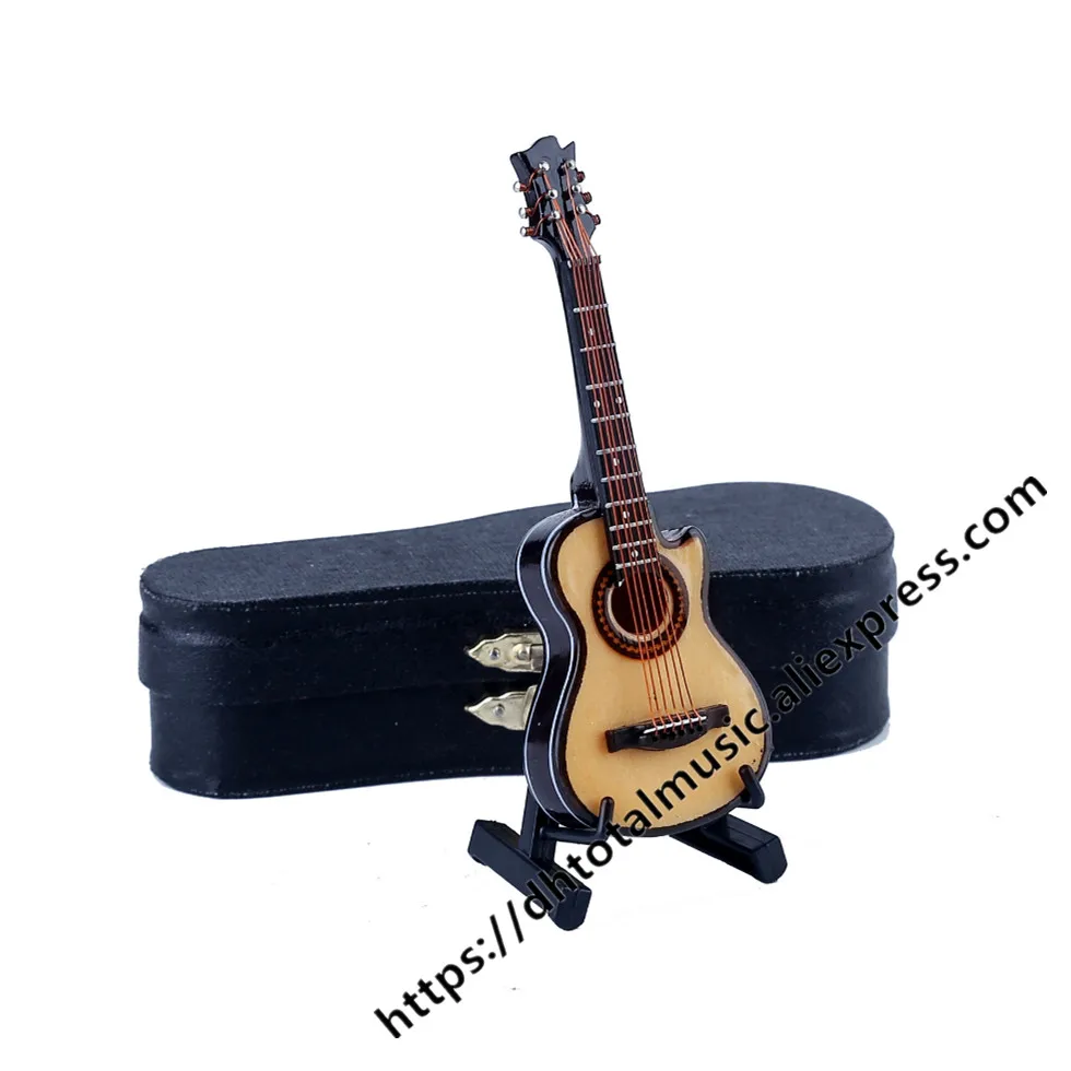 Guitar E-10cm Мини гитара Миниатюрная модель Электрогитара B модель миниатюрная деревянная мини музыкальный инструмент коллекция моделей - Цвет: Guitar E-10cm