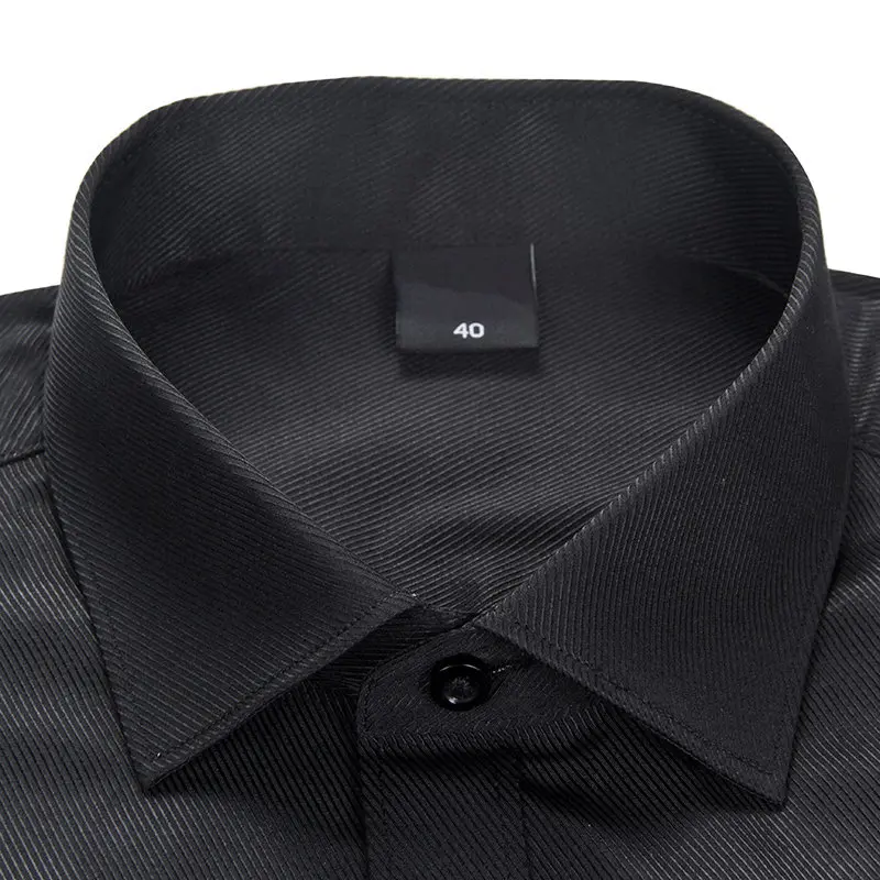 2019 однотонные мужские рубашки с длинным рукавом повседневные хлопковые для