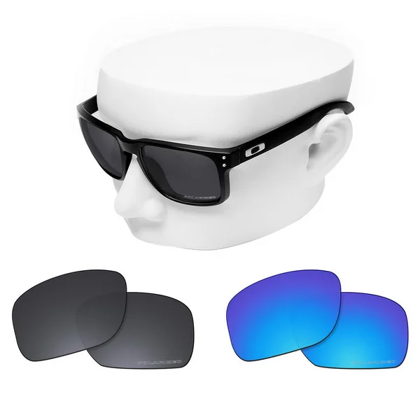 Black and Blue OOWLIT Анти-Царапины Сменные линзы для-солнцезащитные очки Oakley Holbrook OO9102 травления поляризованных солнцезащитных очков - Цвет линз: Black and Blue