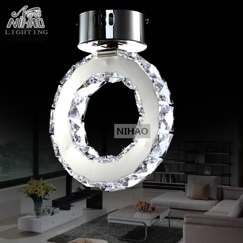 Современные СВЕТОДИОДНЫЕ кристалл Потолочный Светильник Cristal Lustre Лампы LED Кольцо