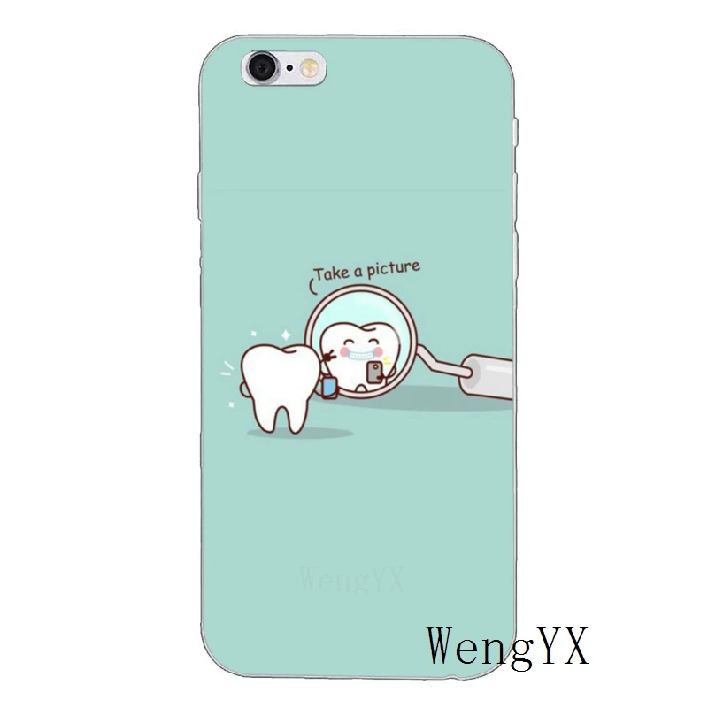 Мягкий чехол для samsung Galaxy S10 Lite S9 S8 S7 S6 edge Plus S5 S4 Note 9 8 5 4 mini - Цвет: Tooth-LoveClear-A-01